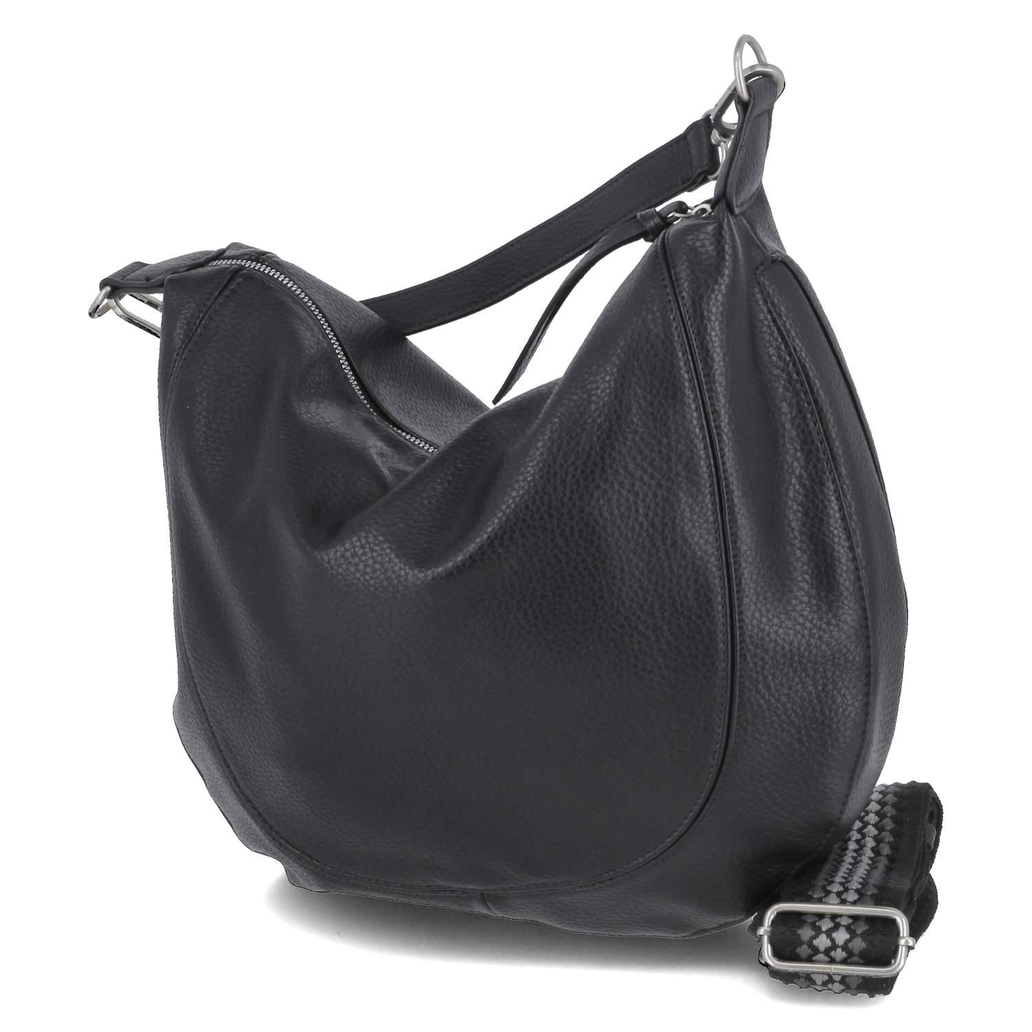 Fräulein Frida Hobo Bag - black