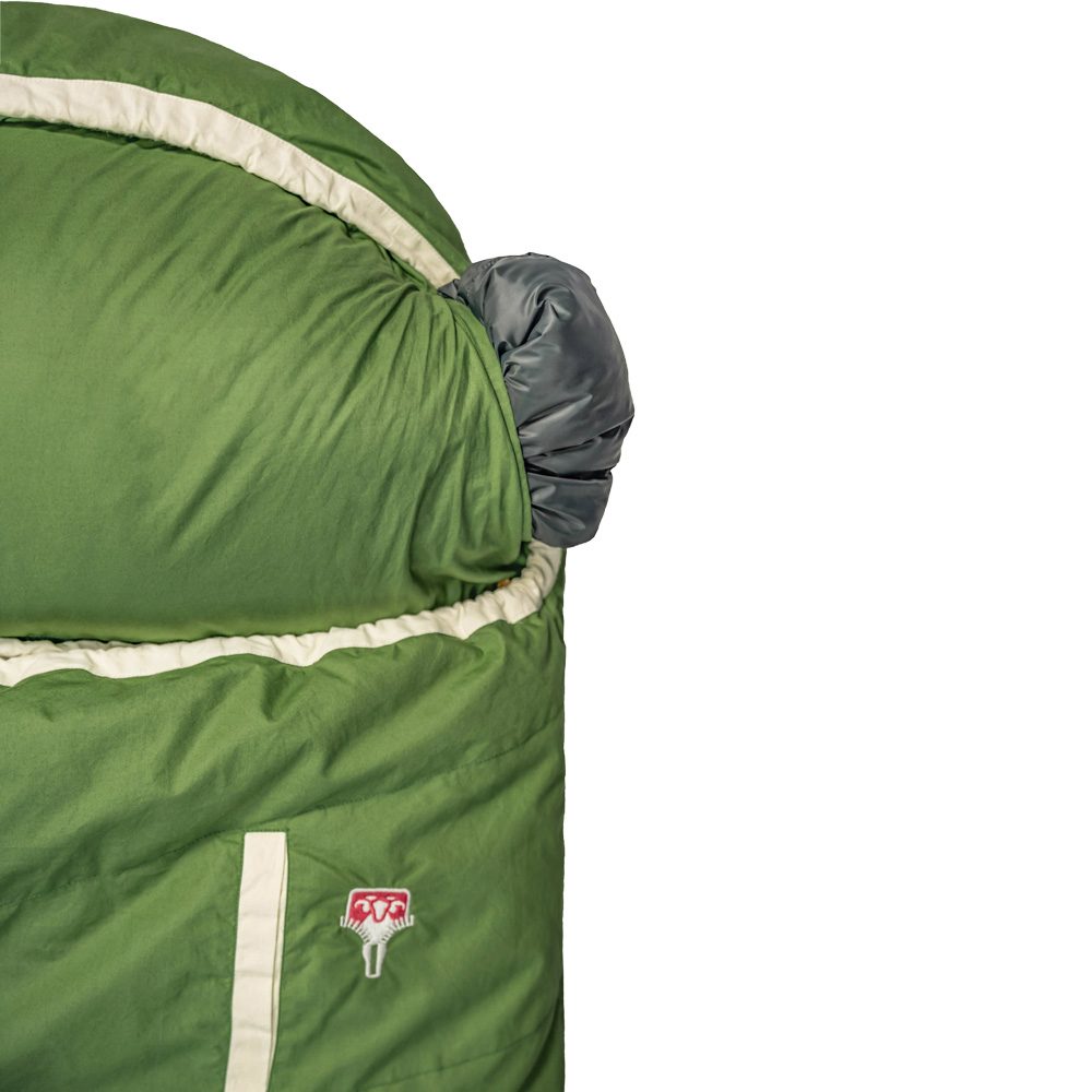 Grüezi Bag Biopod DownWool Nature Comfort Schlafsack basil green