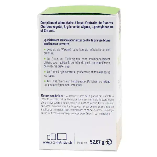 STC Nutrition Taille Abdos Ventre Plat 120 gélules