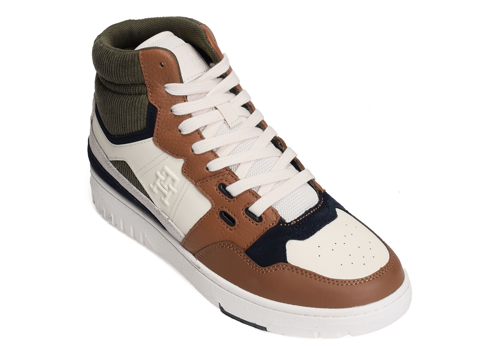 Th basket better midcut lth mix 4793 beige marron