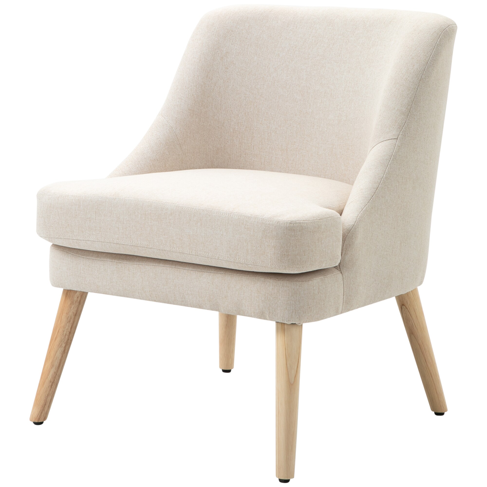 HOMCOM Esszimmerstuhl mit Polsterung gelb 69L x 63B x 79,5H cm