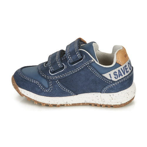 Geox - ALBEN BOY - Bleu / Marron