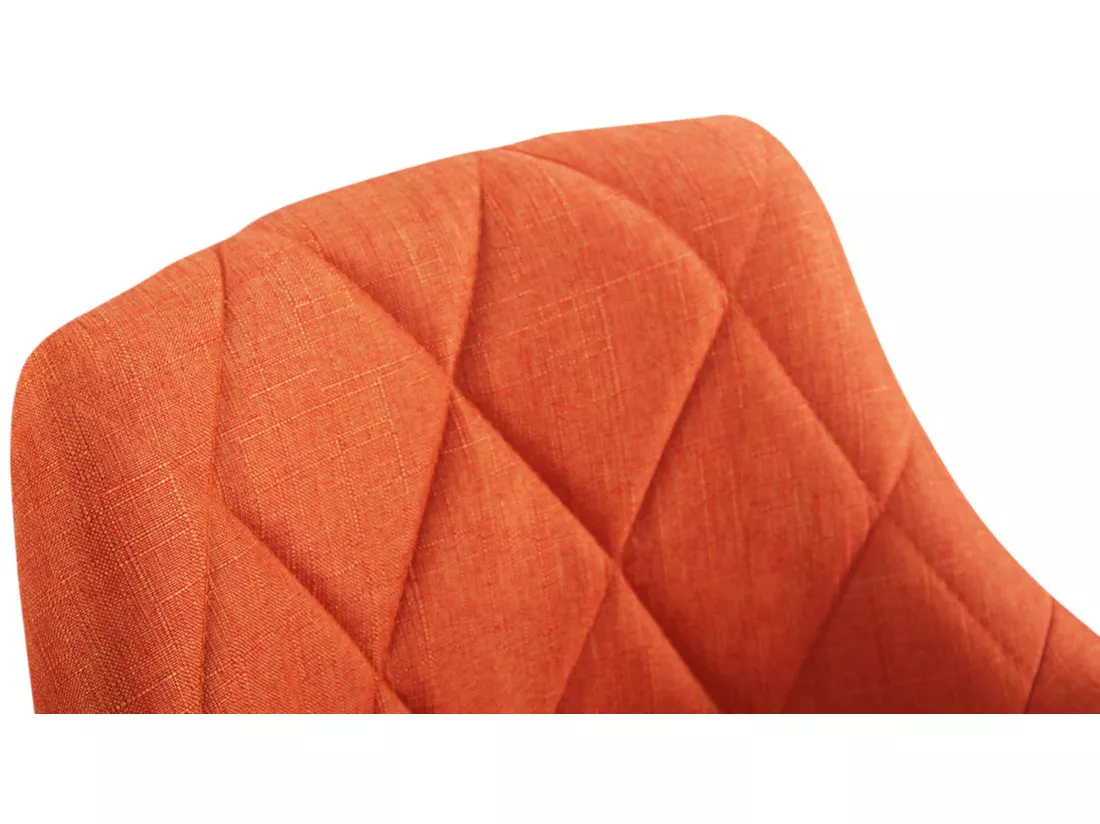 Tabouret de bureau - Tissu - Orange - Lazio