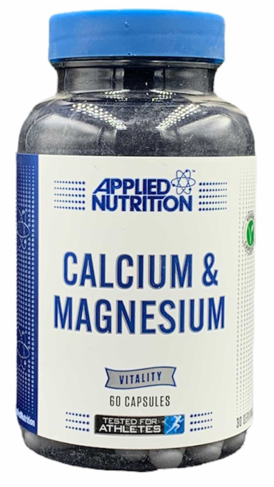 Cálcio e Magnésio da Applied Nutrition, 60 comprimidos