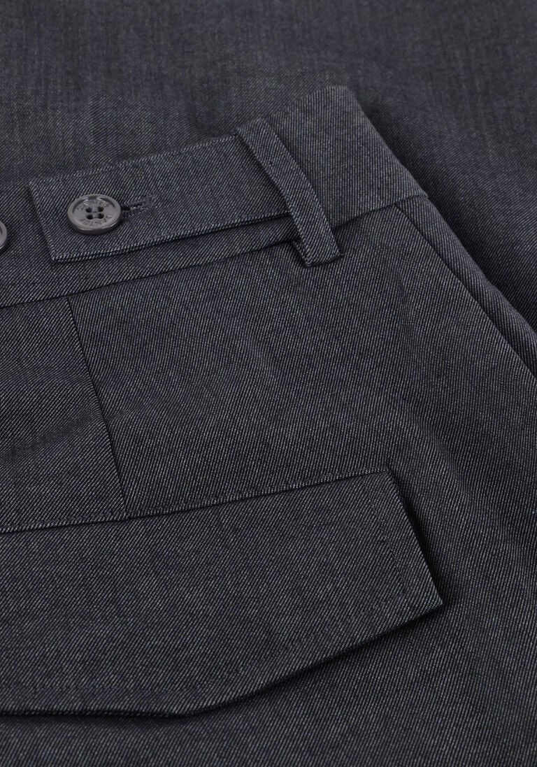donkergrijze dante6 wijde broek gomo wide leg smart pants