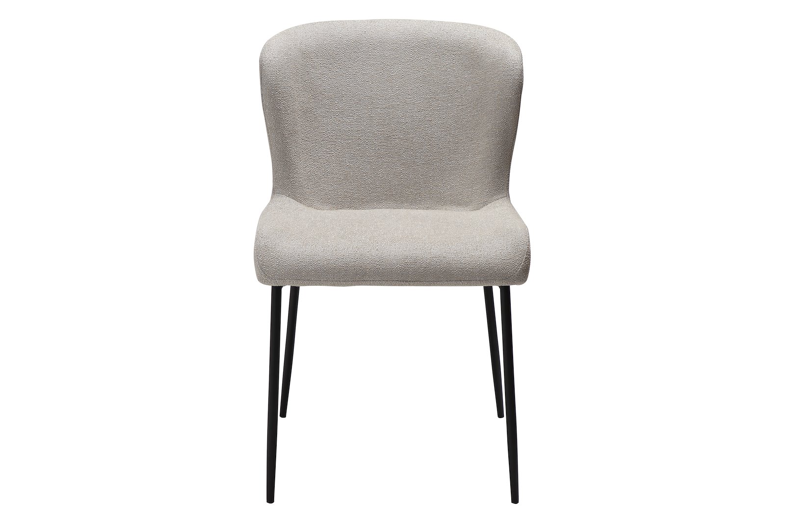 Glam spisestol Tekstil Bouclé Cashmere og sorte ben