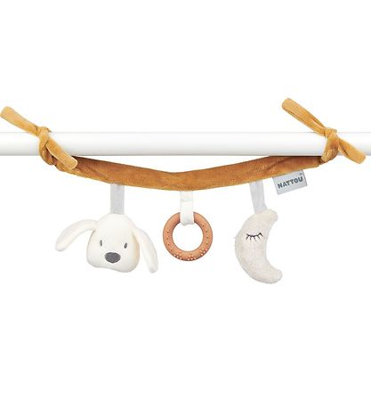Nattou Aktivitetsleget?j - Hanging Toy Charlie - Brun/Beige/Gr?