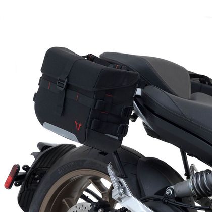 Sacoches cavalières SW-MOTECH SYSBAG 15 (2 x 15 litres) AVEC SUPPORT - Noir