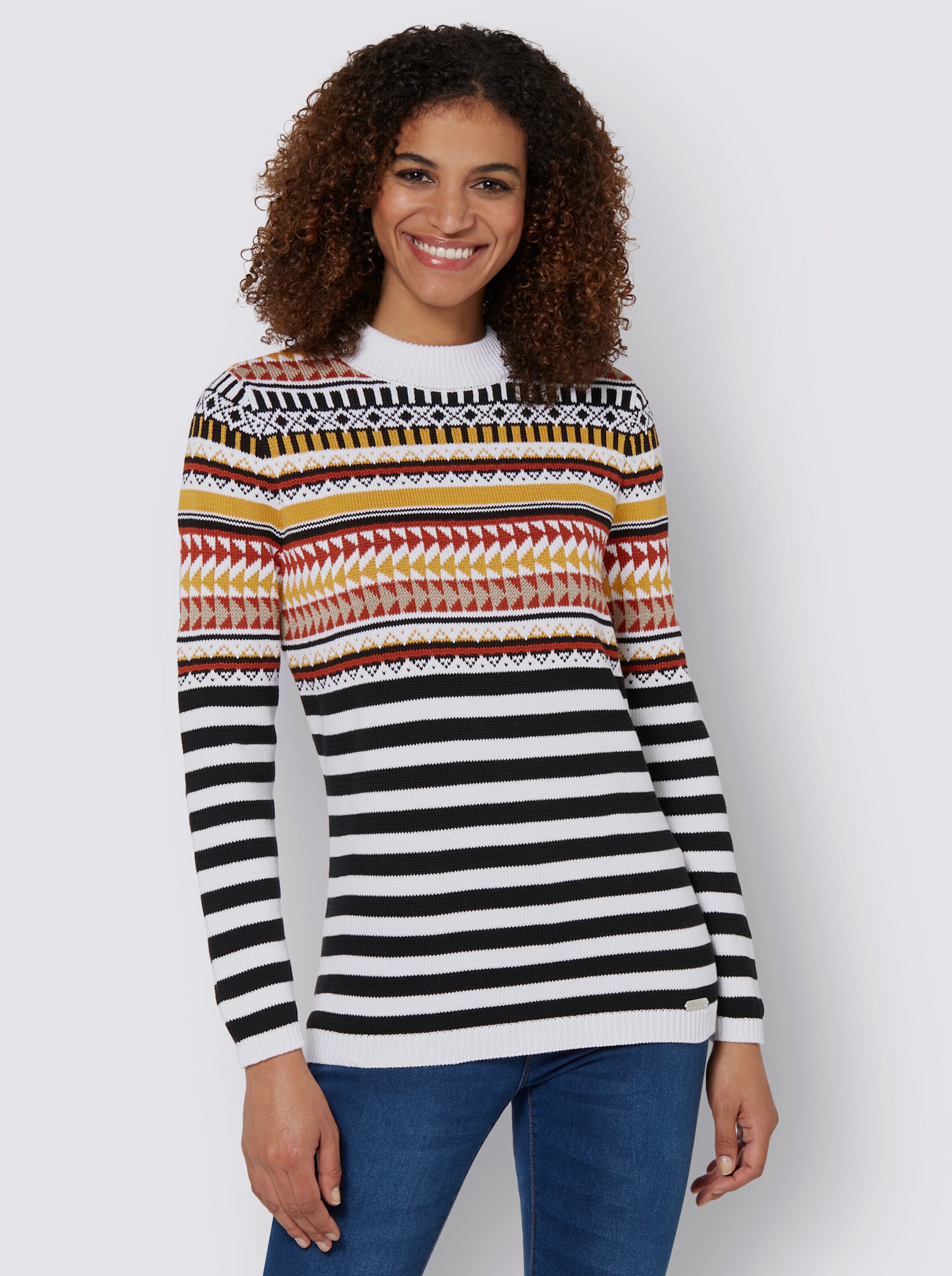 Stehkragenpullover
