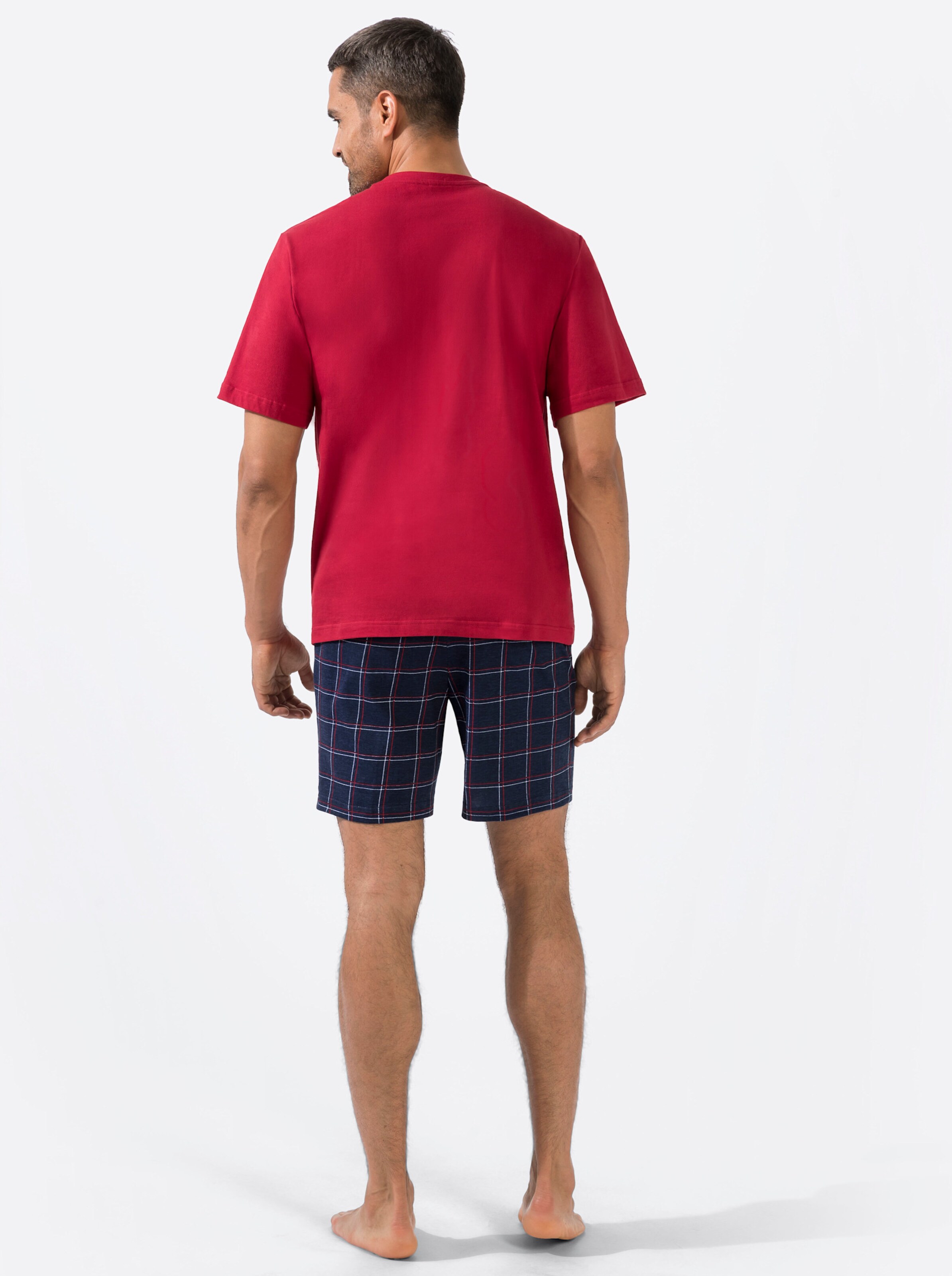 Comte Shorty in dunkelrot-marine