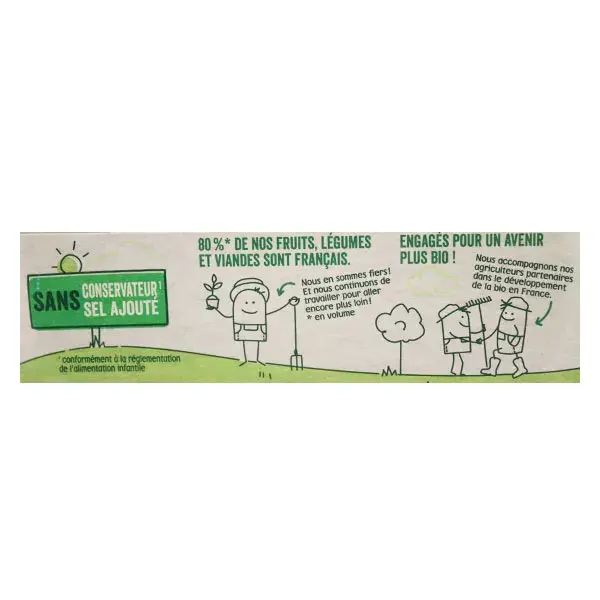 Blédina Organic Harvests Brócolis, Batata e Vitela - Pacote com 2 x 200g