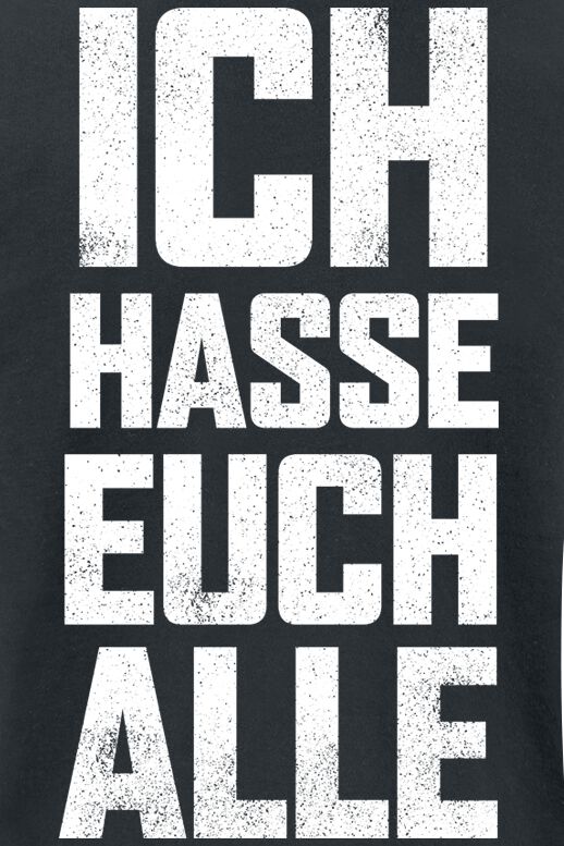 Ich hasse euch alle | Hämatom T-Shirt Manches courtes