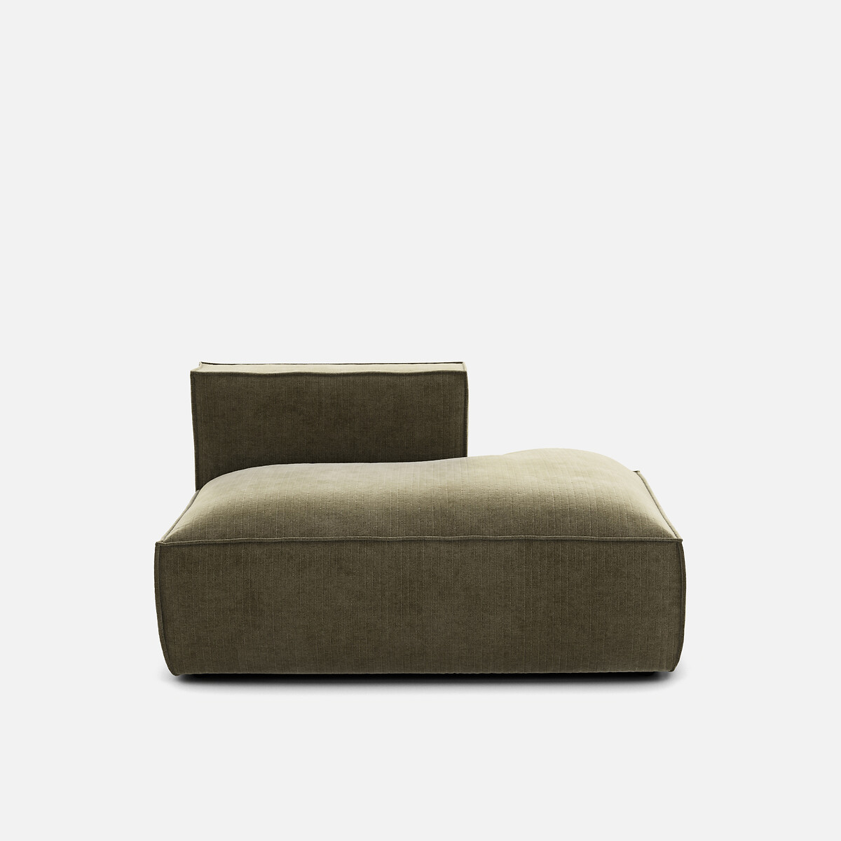 LA REDOUTE INTERIEURS<br>Sofá lounge, direito, veludo vintage, Seven