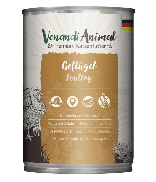 Venandi Animal Nassfutter für Katzen Adult,