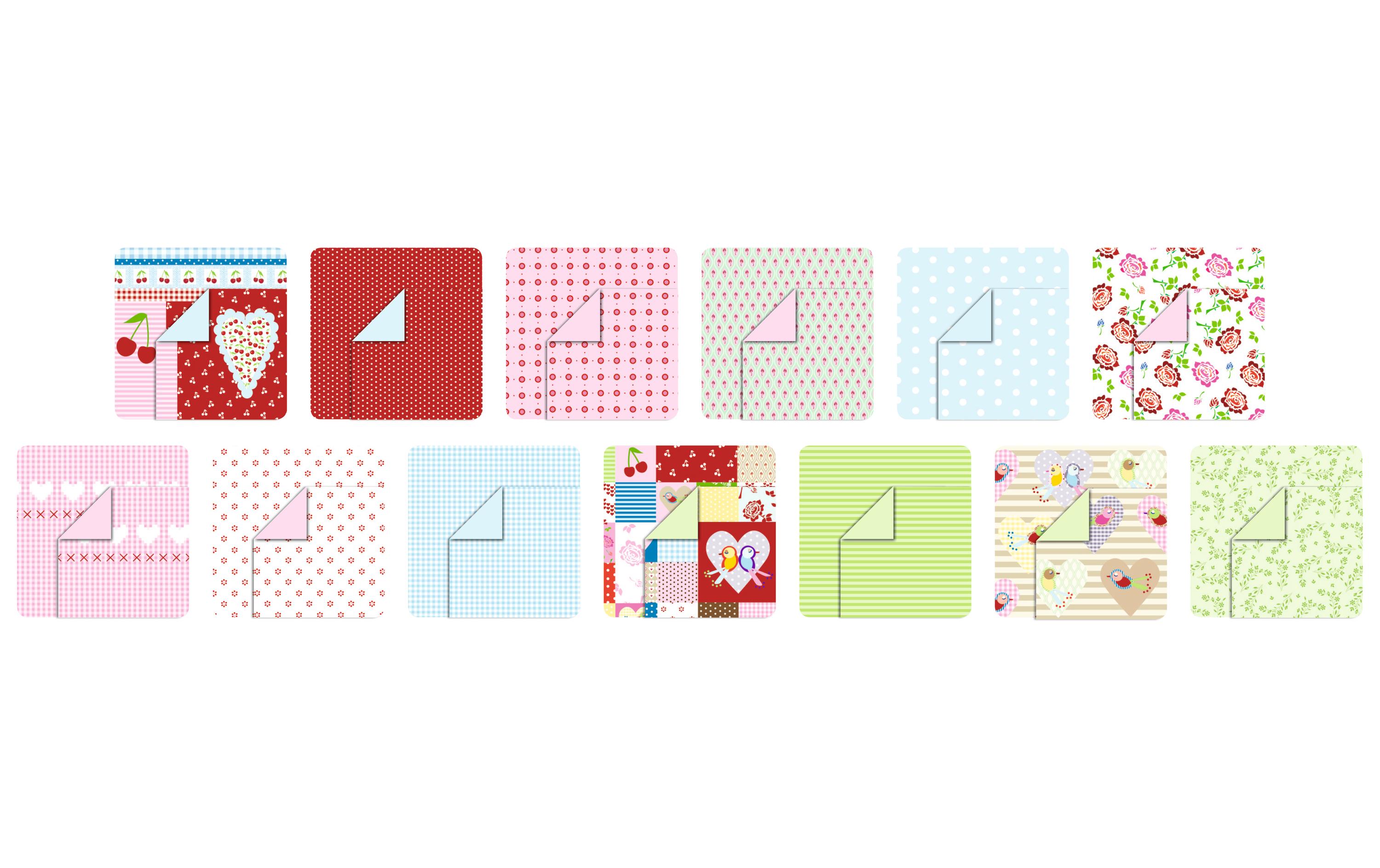 Motivblock Mittsommerland MehrfarbigBastel-Papier und -Karton, 26 Blatt
