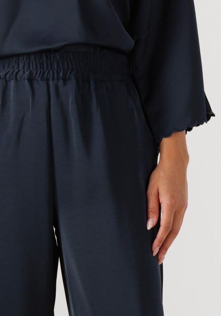 donkerblauwe bruuns bazaar wijde broek bbzalia pants