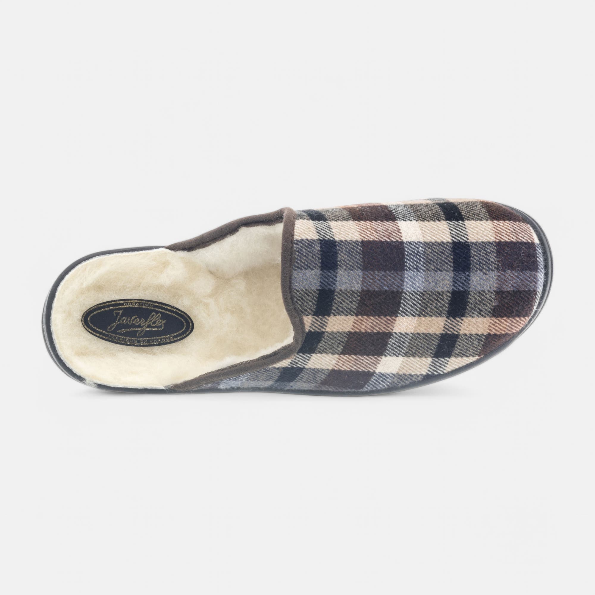 Pantoufles mules Homme marron