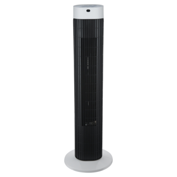 Zuilventilator Canberra 24x76 cm met timerfunctie wit/zwart