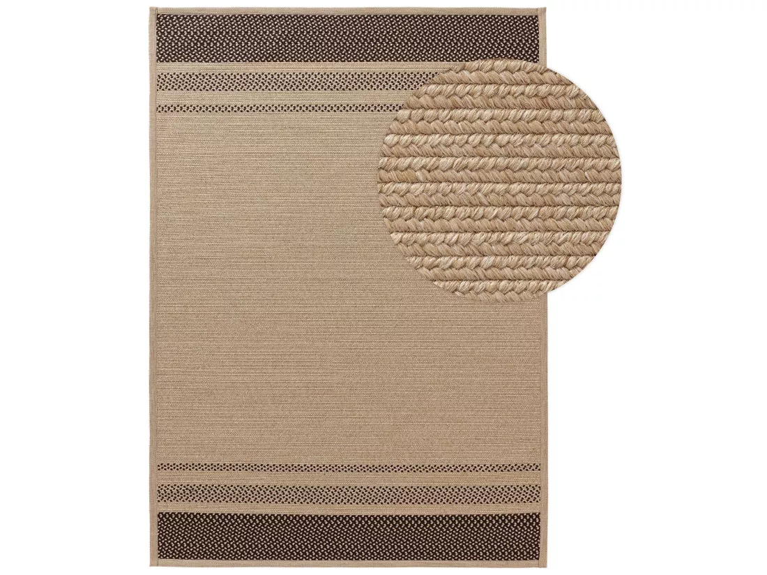 Tapis d'extérieur & intérieur Nandi Marron 200x300 cm
