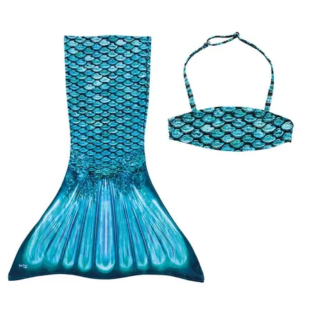 X-Trem Toys Meerjungfrau Bikini-Set Tidal Teal, Gr.110-116
