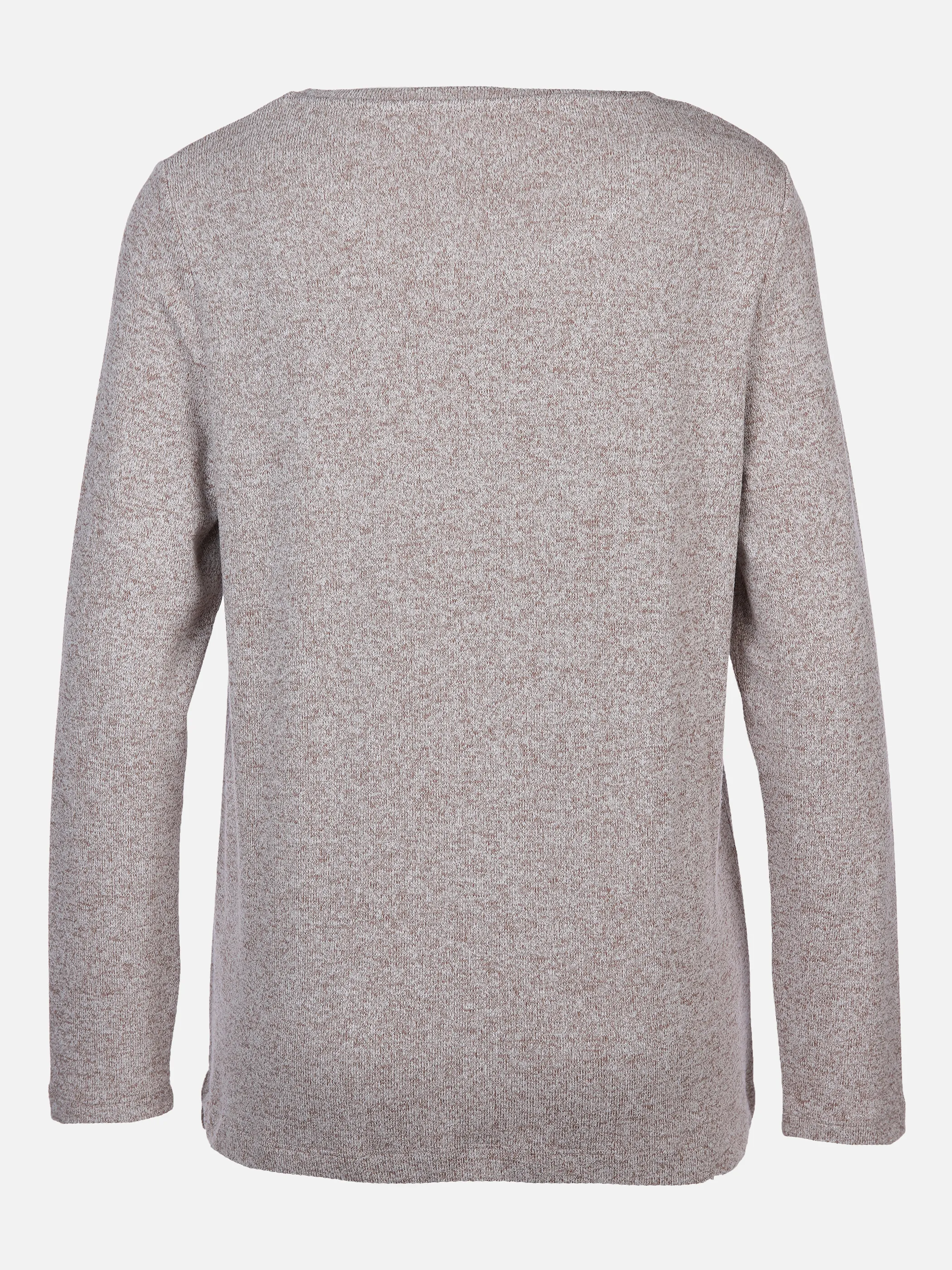 Damen Flauschshirt in melierter Optik