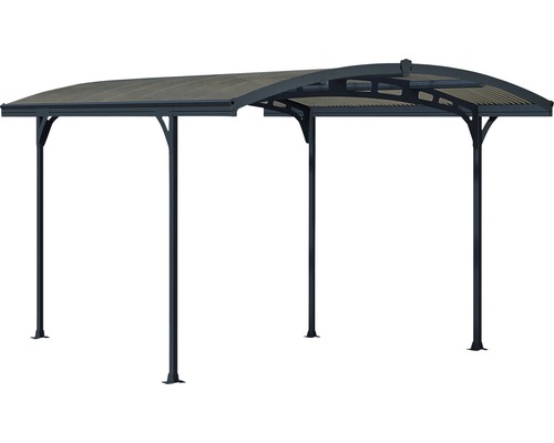 Enkele carport PALRAM Atlas 5000 288x495 cm antraciet-brons
