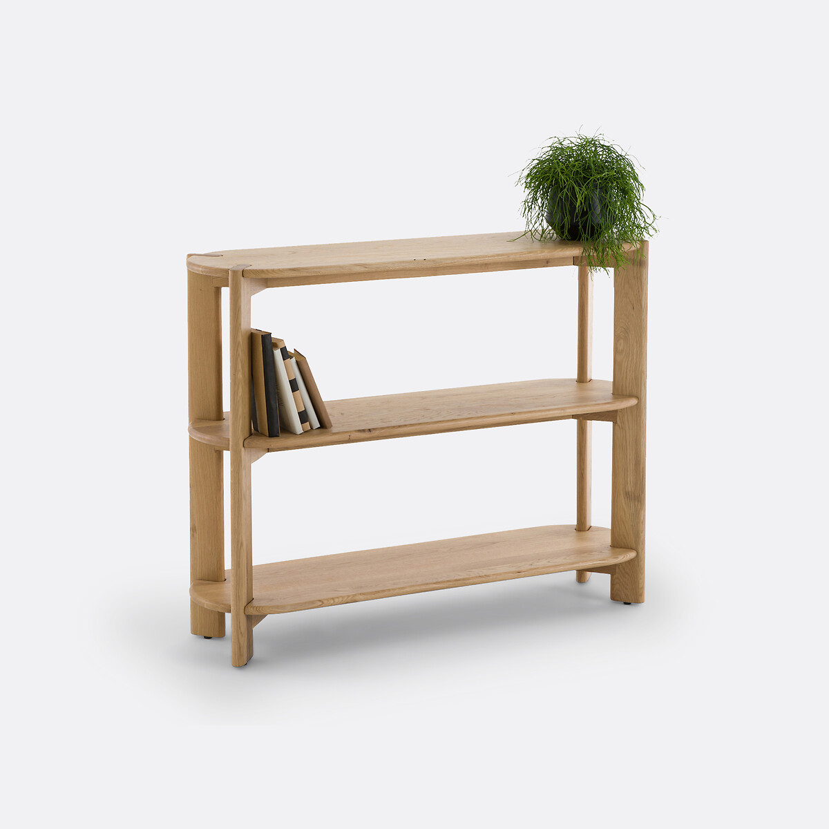 LA REDOUTE INTERIEURS<br>Mesa de parede com 3 prateleiras em carvalho maciço, Elmo