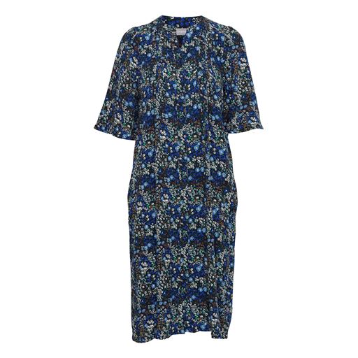 Fransa Mønstret Kjole, Bellwether Blue, S