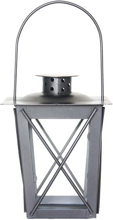 Esschert Design lantaarn konisch antraciet 15 x 10 x 7,5 cm