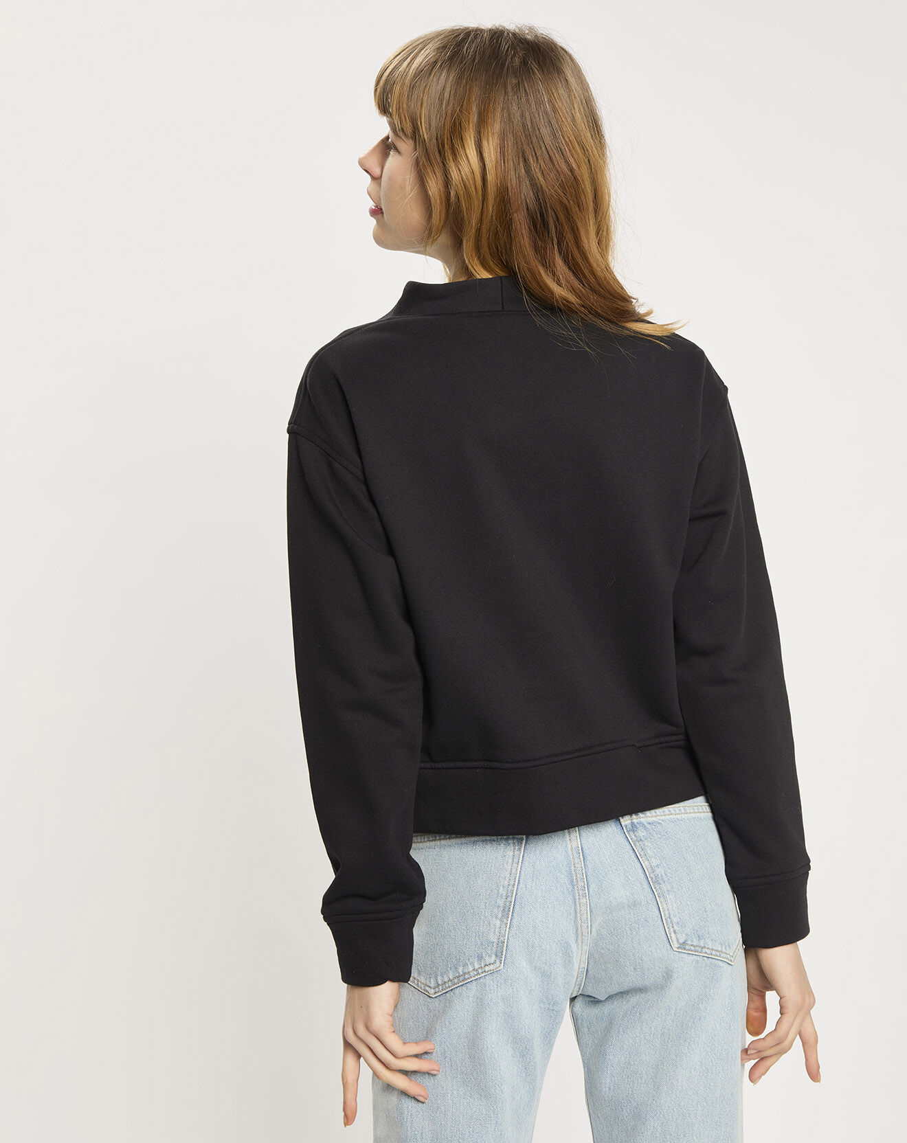 Scotch & Soda Sweat 100% Coton Bio à laçage noir