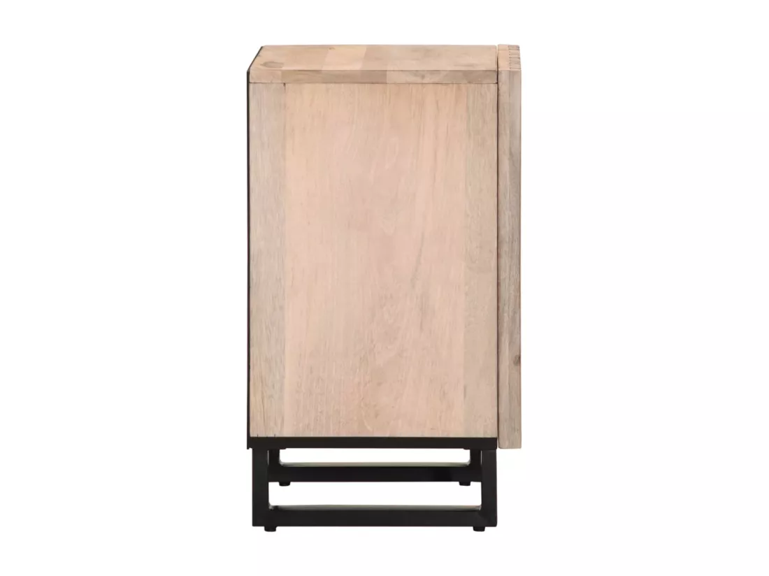 Armoire de salle de bain 38x34x58 cm bois massif de manguier