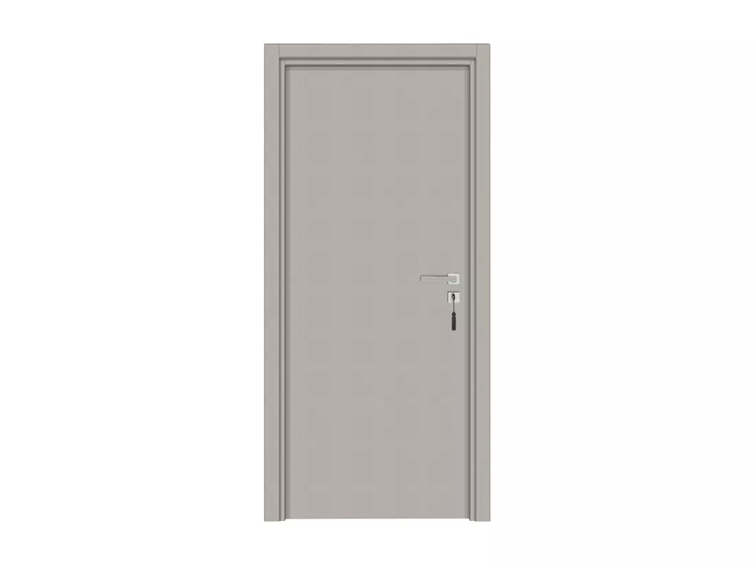 Bloc-porte pose fin de chantier collection Premium Miro, H.204 x l.63 cm, aspect cuir argile, réversible