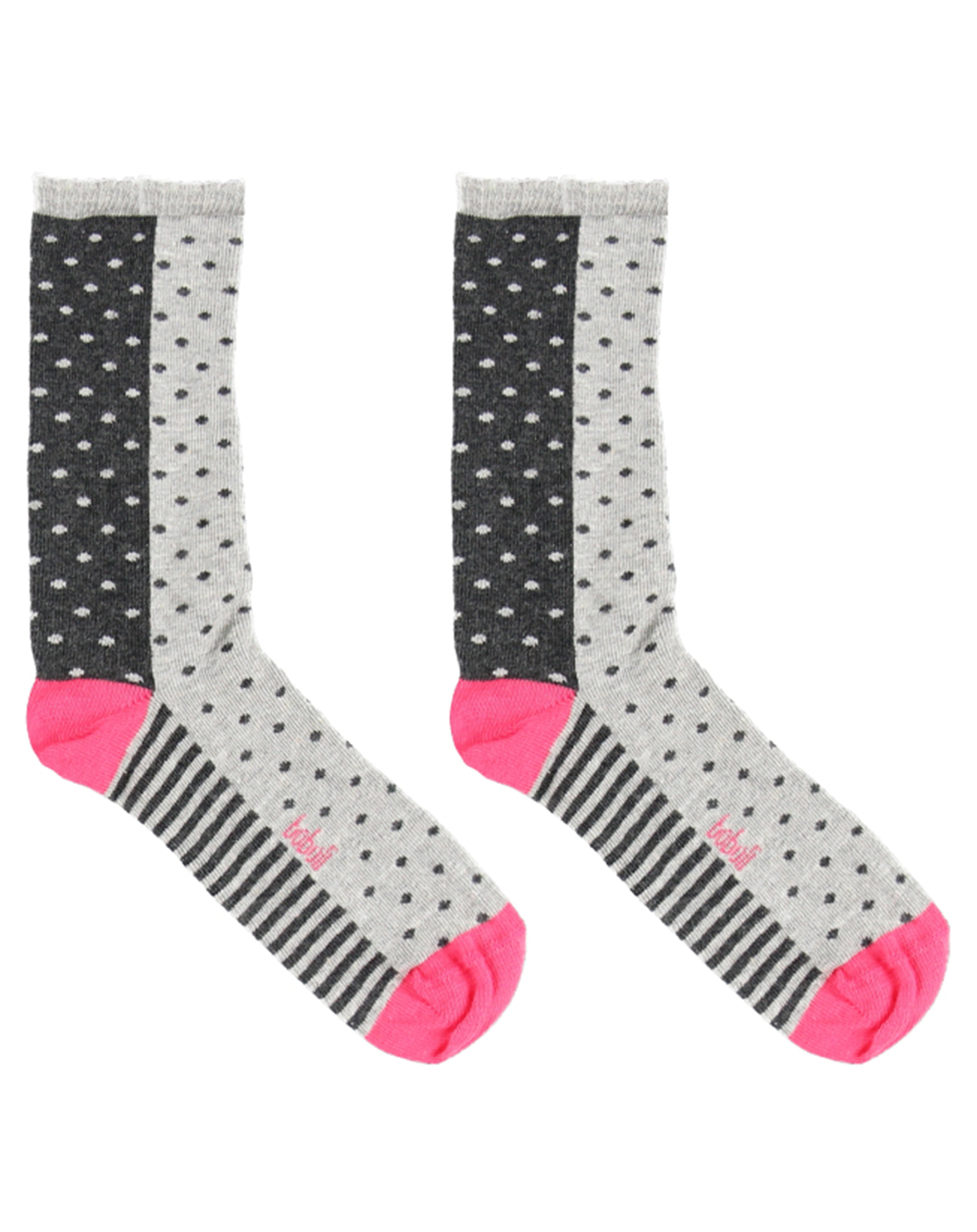 Socken MIX IT UP – TINY DOTS 3er Pack in grau