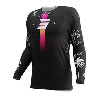 Maillot cross Shot CONTACT - FSLC 2025 - Noir / Rose