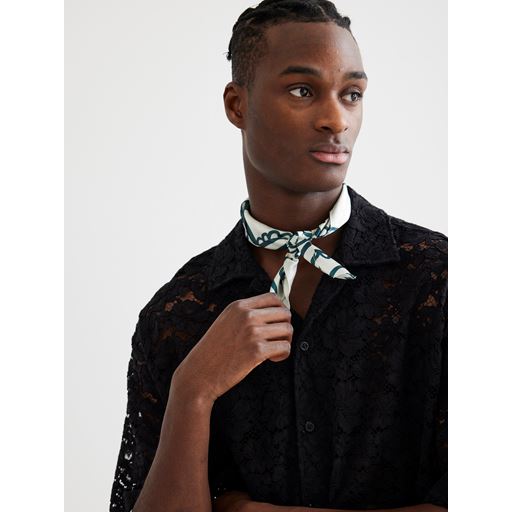 Woodbird Banks Lace Skjorte, Black, M
