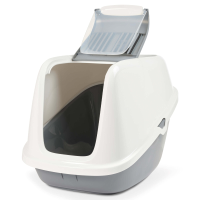 Savic Katzentoilette Nestor Giant weiss-grau 75.5x56x55.5cm