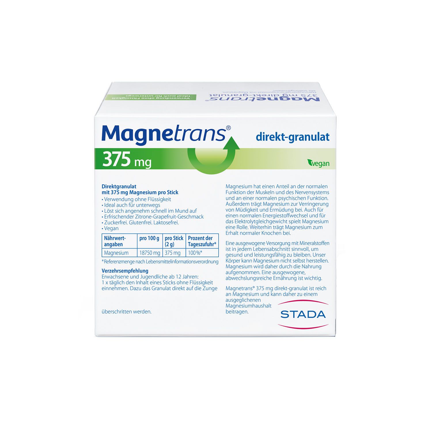 Magnetrans® direkt 375 mg Magnesium Granulat