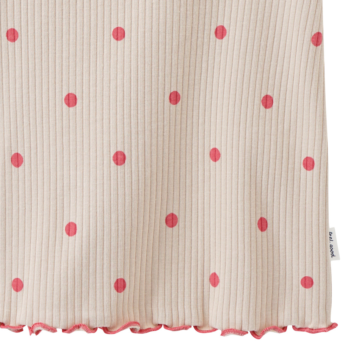 Topomini Baby T-Shirt mit Ripp-Struktur hellbeige