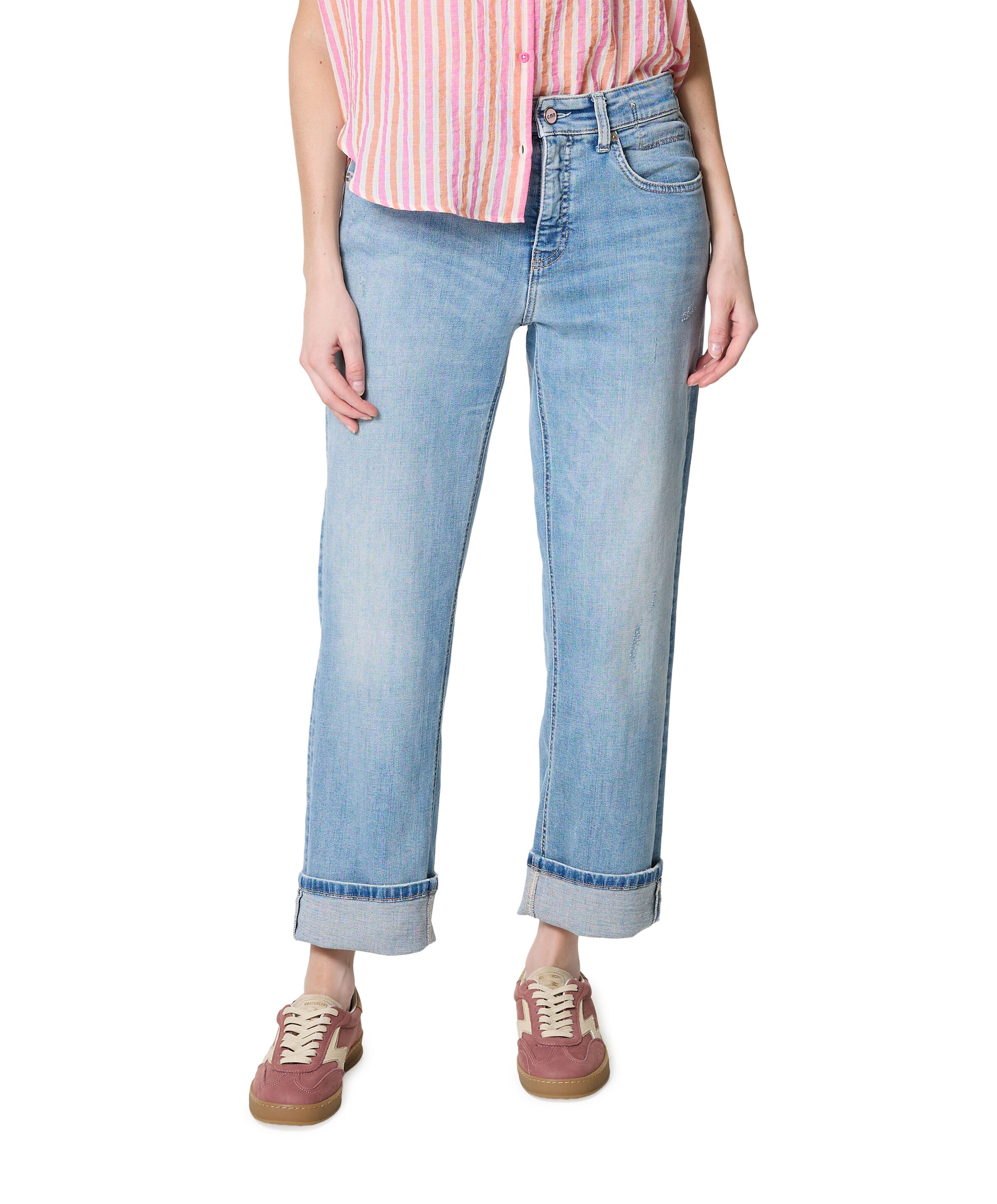 Cambio Gaia relaxed dames jeans blauw