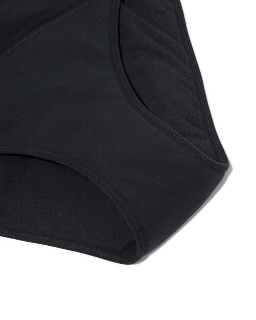 culotte menstruelle en coton à haute absorption noir