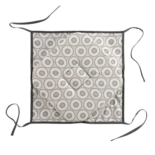 Douceur d intérieur - GALETTE 4 RABATS 36 x 36 x 3.5 CM POLYESTER IMPRIME SALTO X2 - GRIS