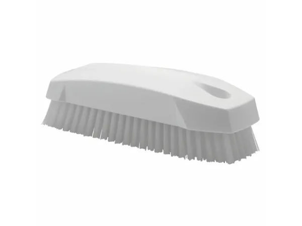 Neglebørste/Håndbørste Vikan stiv L130xB50xH40mm uden greb hvid,stk