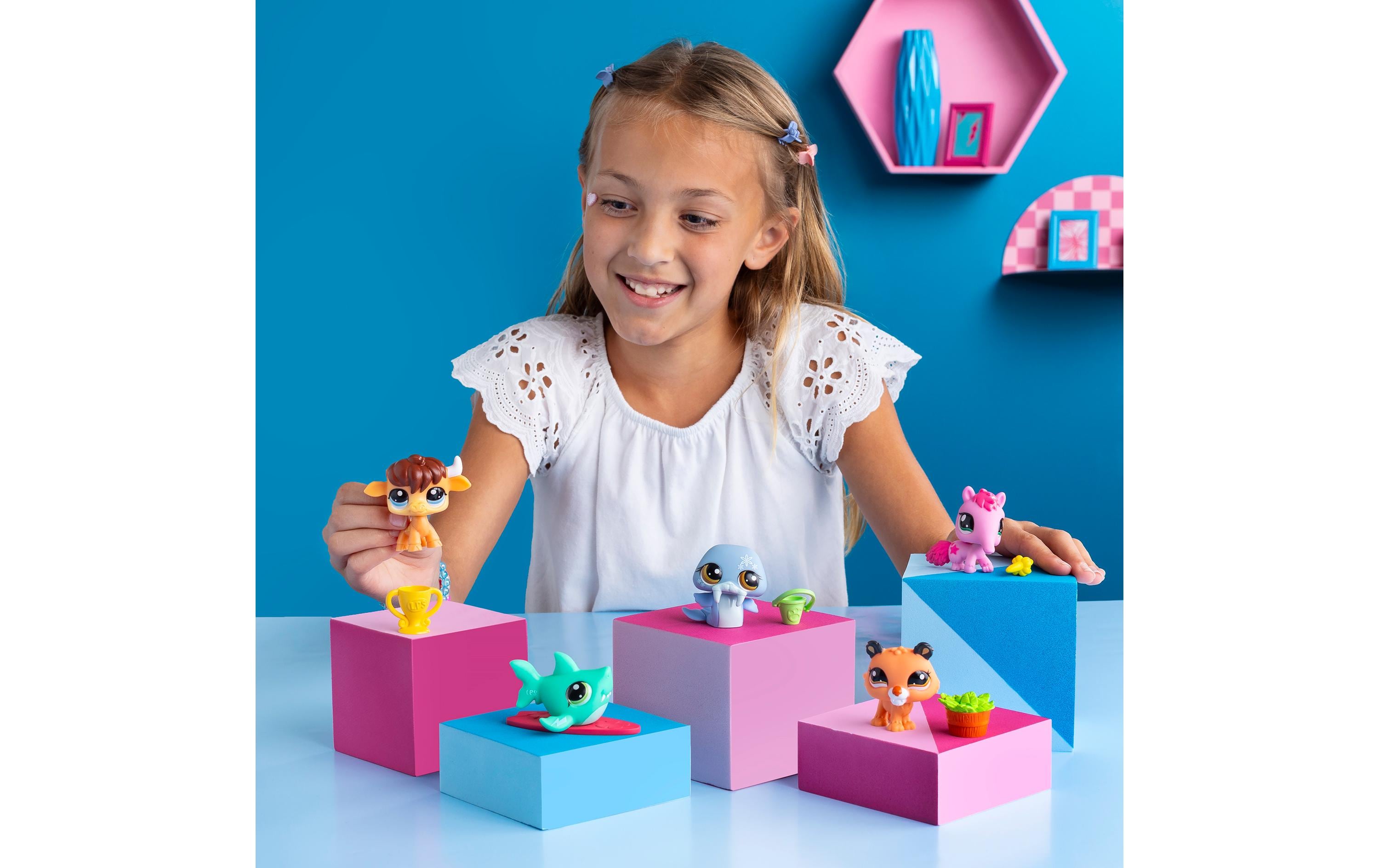 Spielfigurenset Littlest Pet Shop – Single Pet assortiertÜberraschungstier mit Accessoire