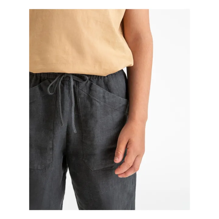 Matona Pantalon Lin | Noir
