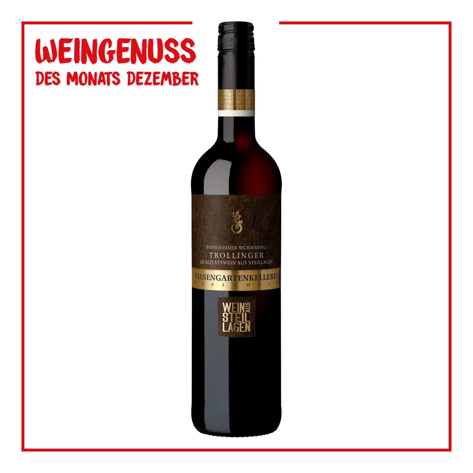 Besigheimer Wurmberg Trollinger Qualitätswein 12,0 % vol 0,75 Liter