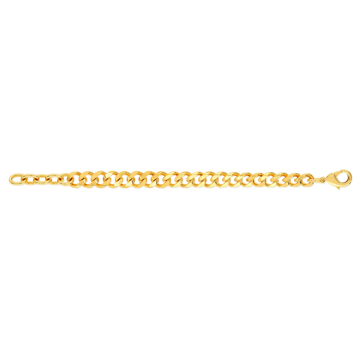 Bracelet plaqué or maille gourmette 16 à 19 cm