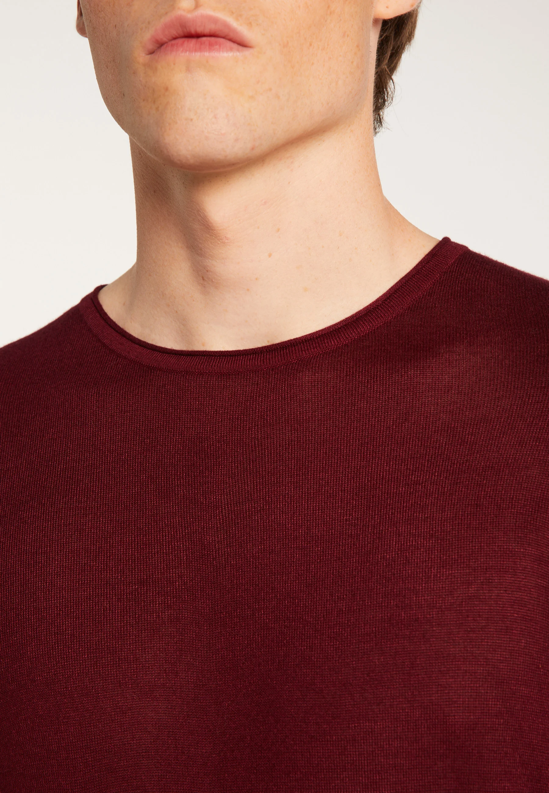 TAFFY - Pull en fibre de bambou cachemire | Rouge
