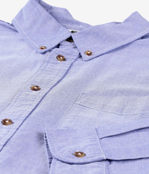Nike SB Life Button-Up Hemd (white game royal)