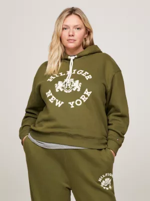 Moletom com capuz Curve Varsity Flocked