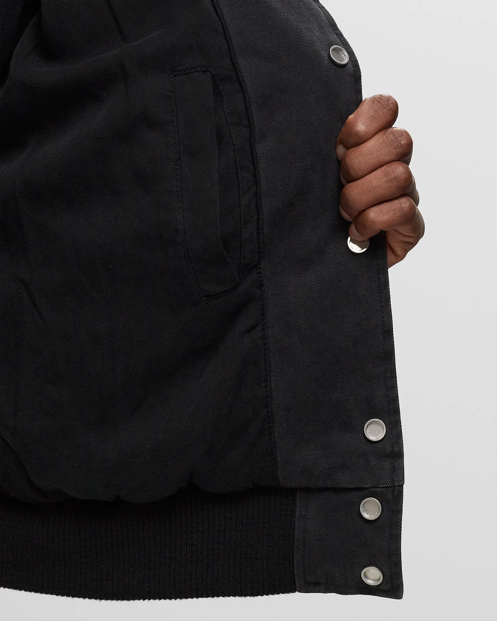 Rhude WASHED CANVAS VARSITY JACKET